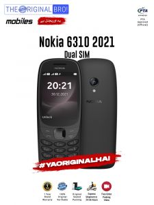 Nokia 6310 2021 - PTA Approved - 12 Months Warranty - Black - The Original Bro Mobiles - TOB36